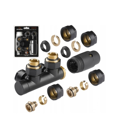 EVR9050B - Radiator vertical negru 90/50