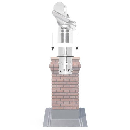 TCA150 - Tranziție la ceramică pentru capace de coș - 150 mm