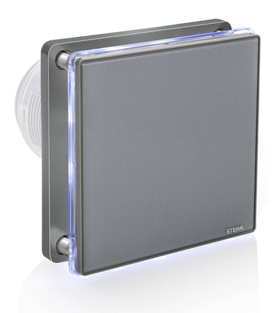 BFS100LT-G - Ventilator gri pentru baie (LED + temporizator)