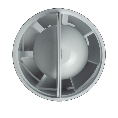 IDM100S - Ventilator de conducte cu supapă de reținere de 100 mm