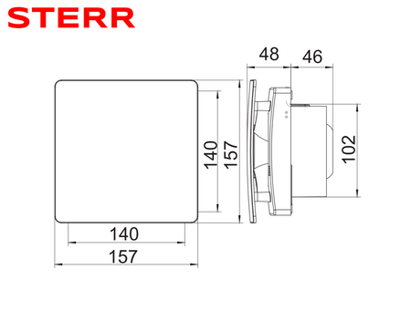 BSL100 - Ventilator de baie compact