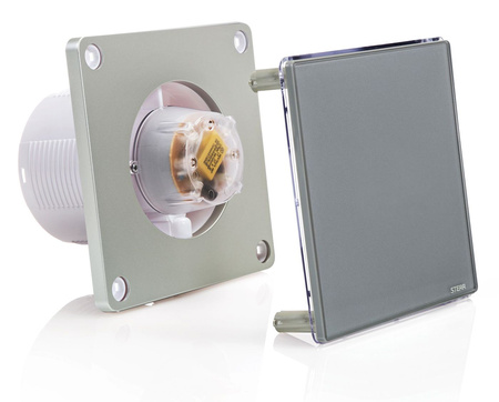 BFS100L-G - Ventilator gri pentru baie (LED)