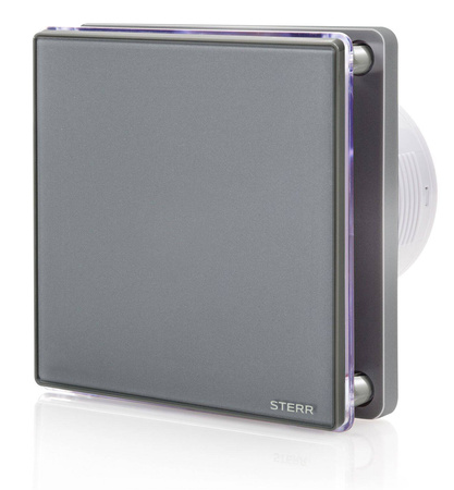 BFS100LT-G - Ventilator gri pentru baie (LED + temporizator)