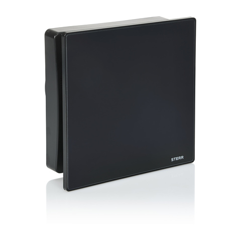 BSL100H-B - Ventilator de baie compact negru cu higrostat